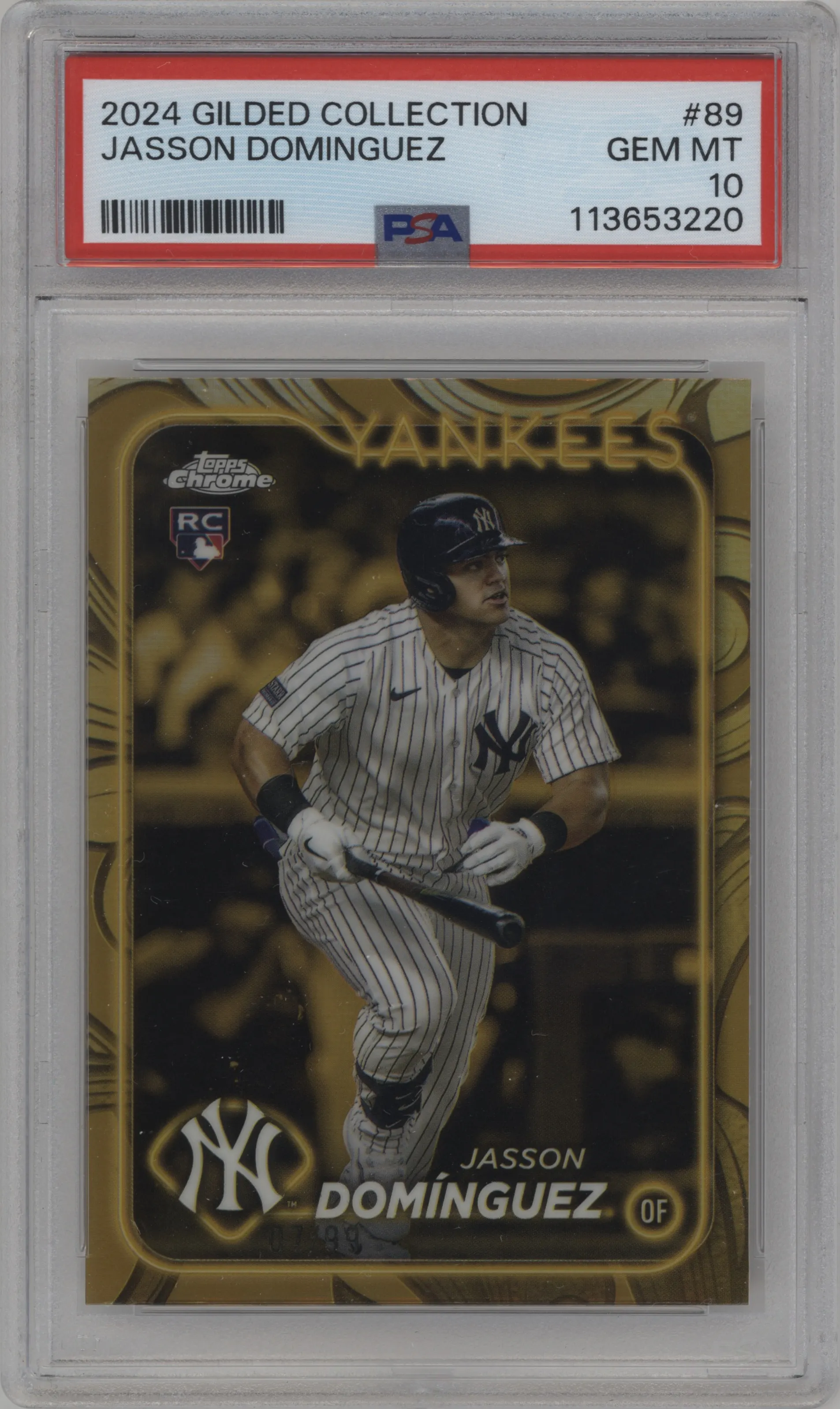 2024 Topps Gilded Collection Jasson Dominguez PSA 10