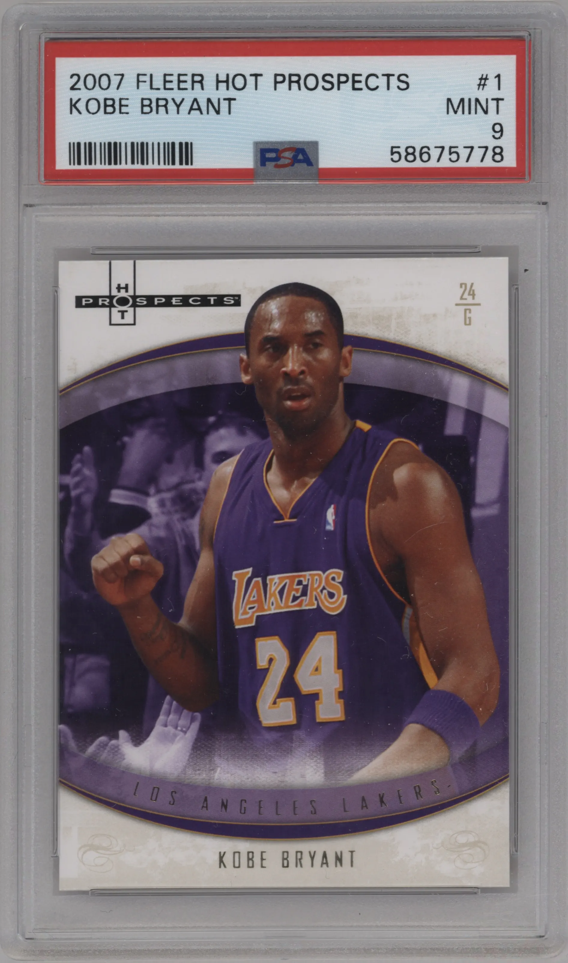 2007 Fleer Hot Prospects Kobe Bryant PSA 9