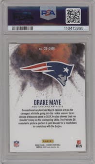 Drake Maye from the 2024 Panini Phoenix set graded by PSA and given an overall grade of 10.