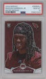 Marvin Harrison Jr. from the 2024 Panini Mosaic set graded by PSA and given an overall grade of 10.