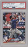 Ronald Acuna Jr. from the 2018 Topps Update set graded by PSA and given an overall grade of 10.