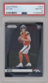 Bo Nix from the 2024 Panini Prizm set graded by PSA and given an overall grade of 10.