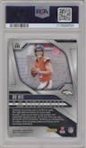 Bo Nix from the 2024 Panini Prizm set graded by PSA and given an overall grade of 10.