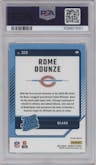Rome Odunze from the 2024 Donruss set featuring a Red and Green parallel graded by PSA and given an overall grade of 9.
