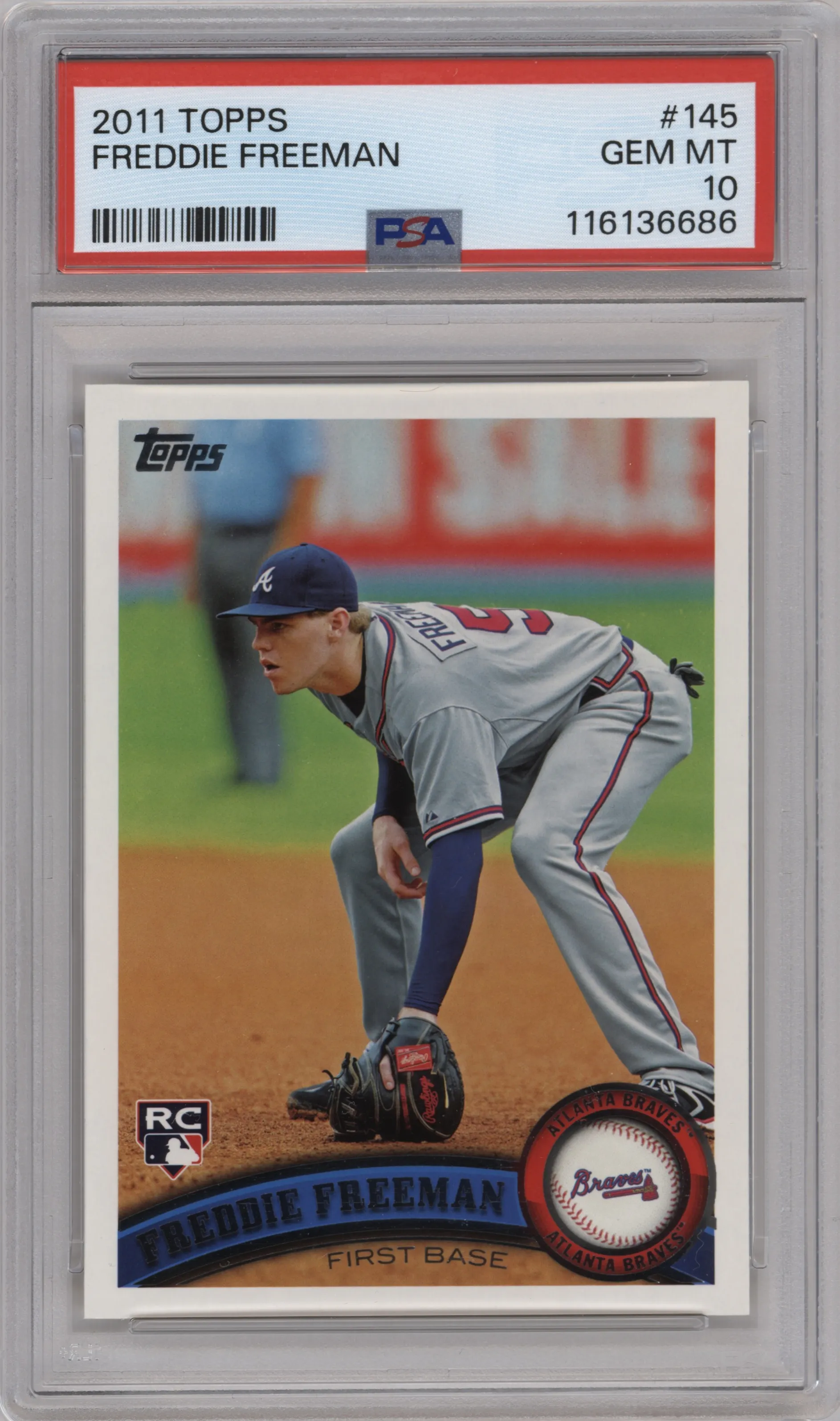 2011 Topps Freddie Freeman PSA 10