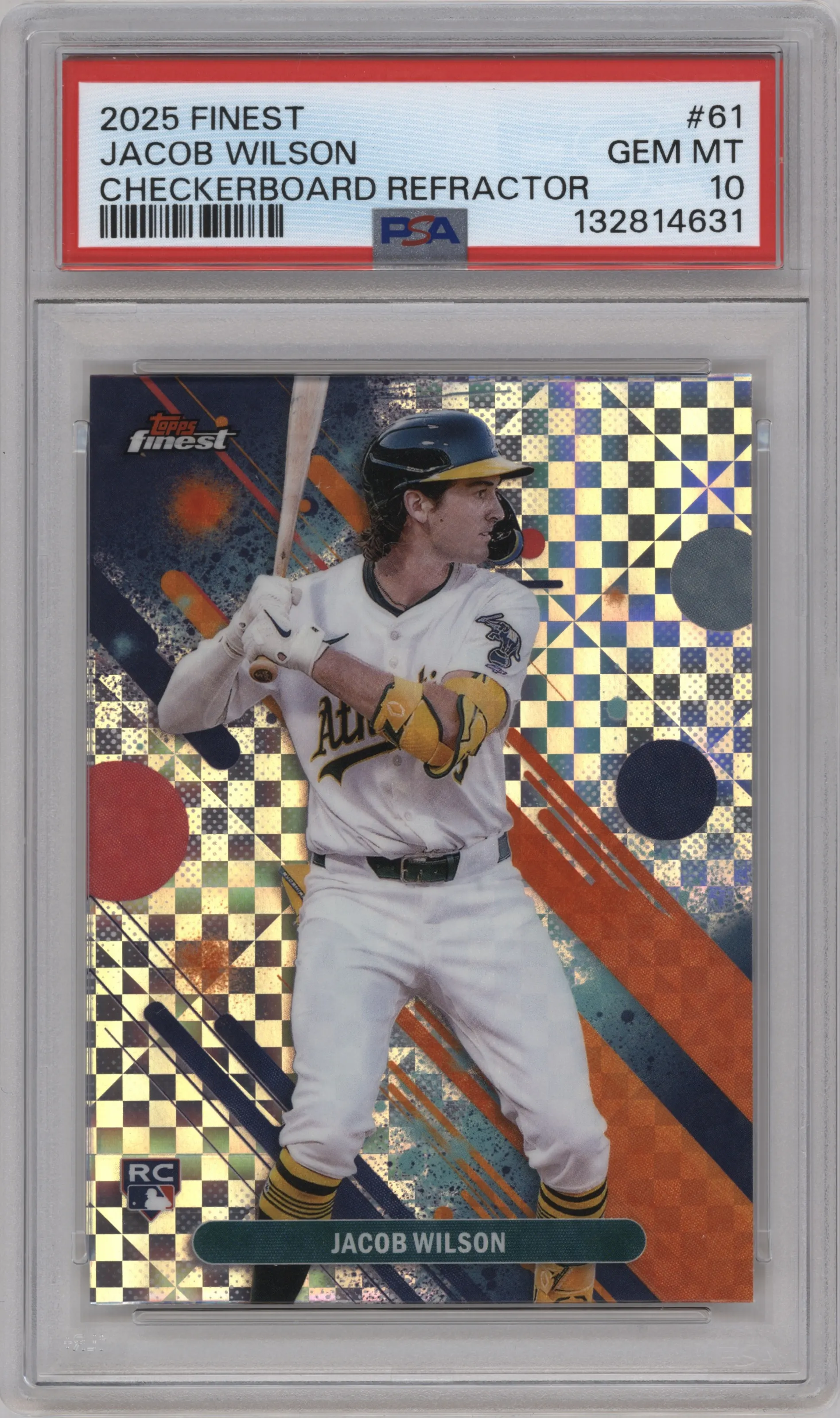 2025 Topps Finest Jacob Wilson Checkerboard Ref. #61 PSA 10