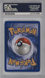 Charizard from the 2003 Pokemon E-CARD set graded by PSA and given an overall grade of 10.