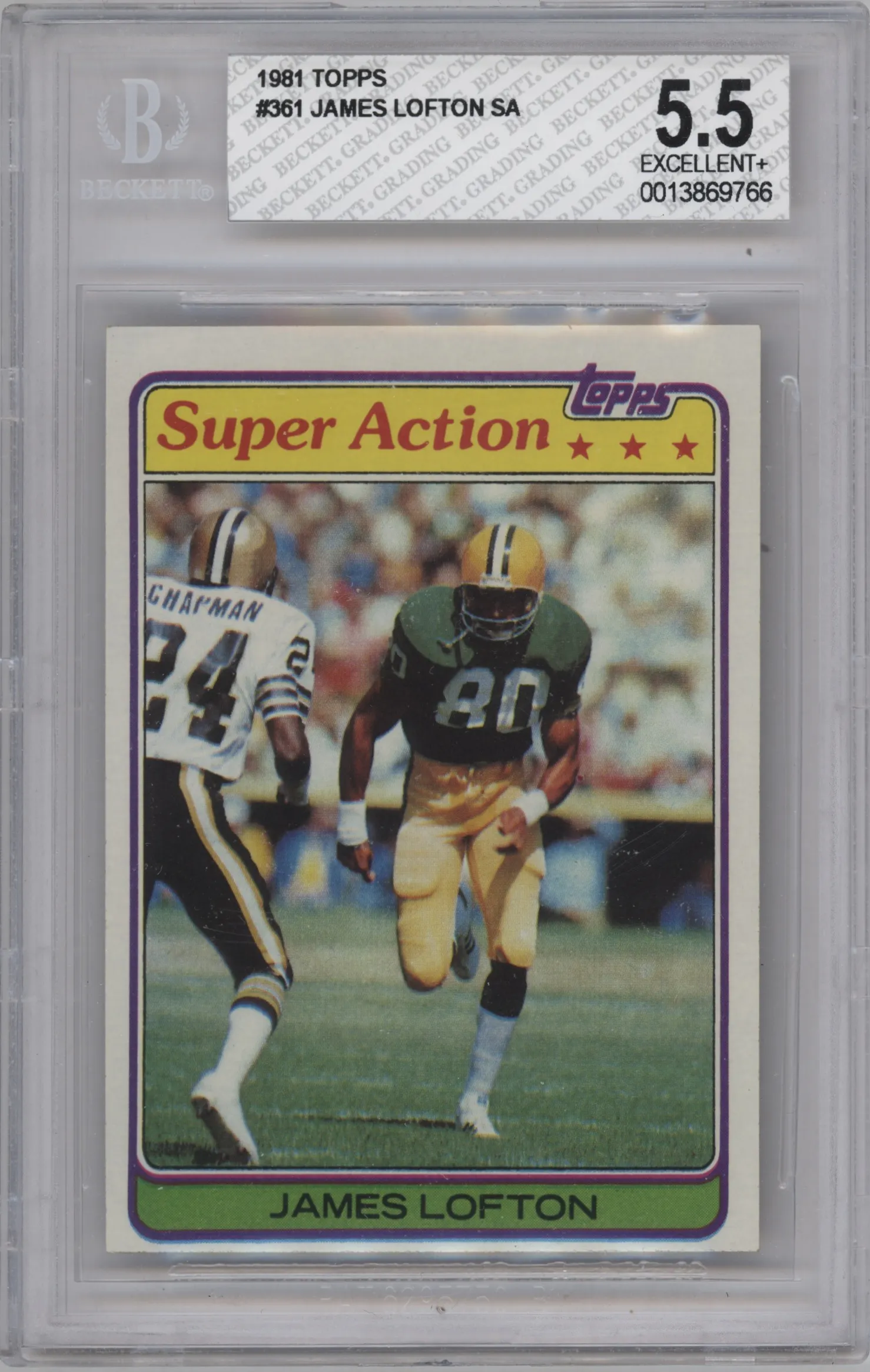 1981 Topps James Lofton #361 BGS 5.5
