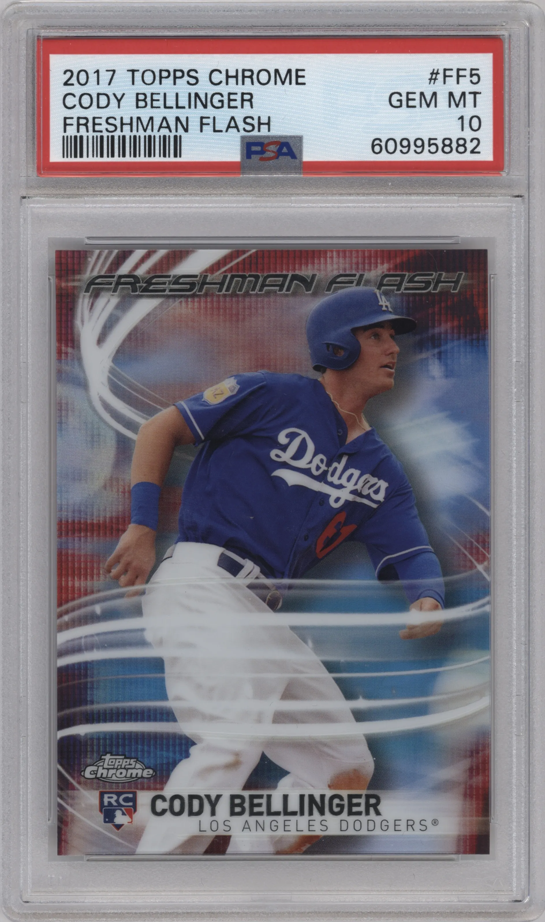 2017 Topps Chrome Freshman Flash Cody Bellinger PSA 10