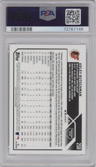 Adley Rutschman  from the 2023 Topps set graded by PSA and given an overall grade of 10.