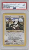 Smeargle from the 2001 Pokemon set featuring a Pokemon League parallel graded by PSA and given an overall grade of 9.