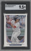 Mookie Betts from the 2014 Bowman set graded by SGC and given an overall grade of 9.5.
