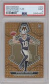 Spencer Rattler from the 2024 Panini Mosaic set featuring a Honeycomb parallel graded by PSA and given an overall grade of 9.