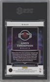 Amen Thompson from the 2023-24 Panini Origins set featuring a Red parallel graded by SGC and given an overall grade of 9.