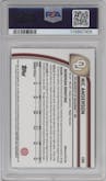 Nic Anderson from the 2024 Bowman Chrome University set featuring a Black Refractor parallel graded by PSA and given an overall grade of 9.