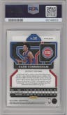 Cade Cunningham from the 2021-22 Panini Prizm  set featuring a Ruby Wave parallel graded by PSA and given an overall grade of 9.
