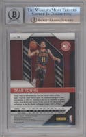 Trae Young from the 2018-19 Panini Prizm set graded by Beckett and given an overall grade of 0.