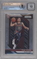 Trae Young from the 2018-19 Panini Prizm set graded by Beckett and given an overall grade of 0.