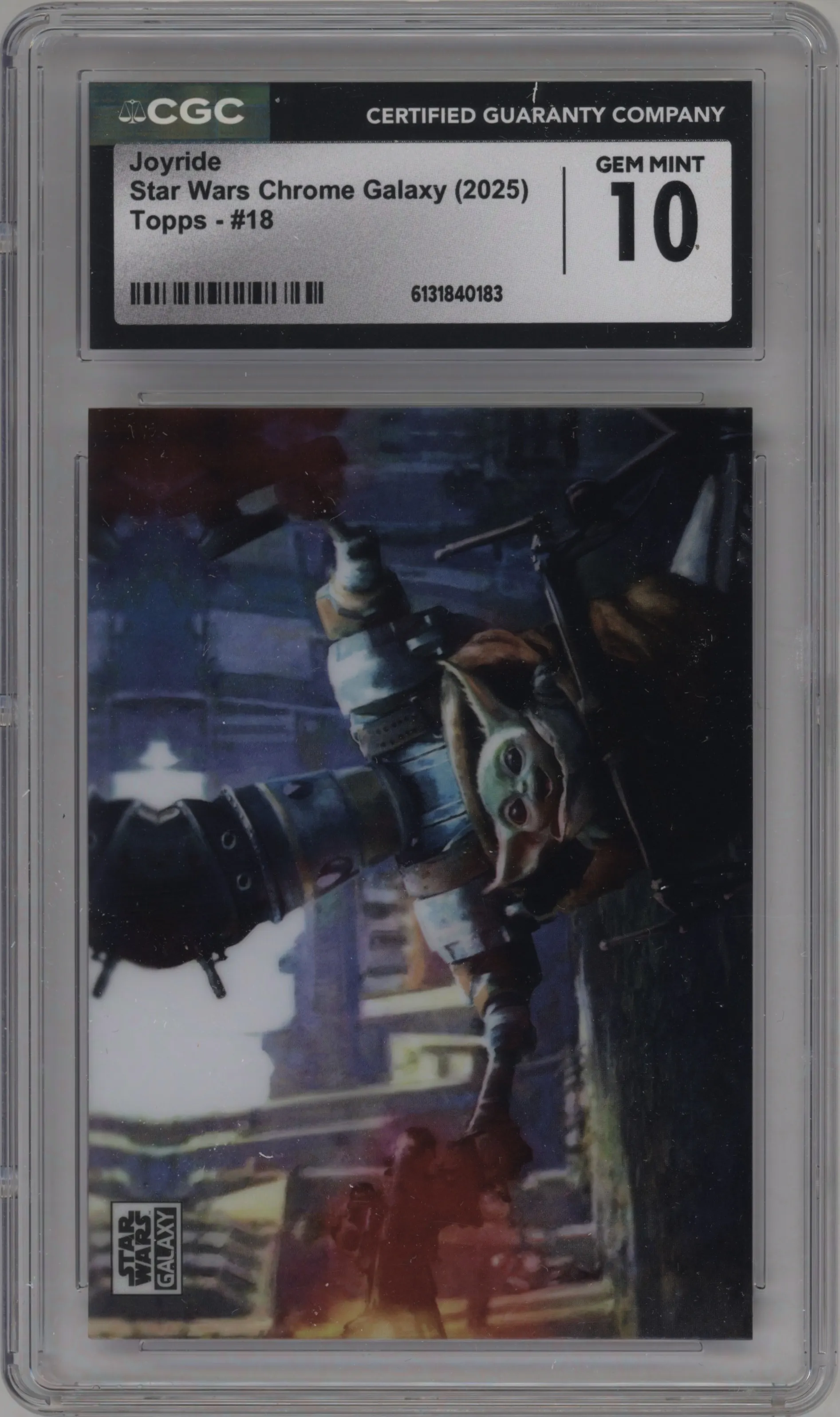 2025 Topps Chrome Star Wars Galaxy Joyride CGC 10