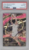Kate Martin from the 2024 Panini Select WNBA set featuring a Pink Ice parallel graded by PSA and given an overall grade of 10.