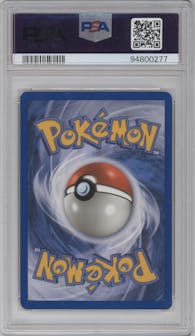 Xatu from the 2003 Pokemon E-CARD set graded by PSA and given an overall grade of 8.