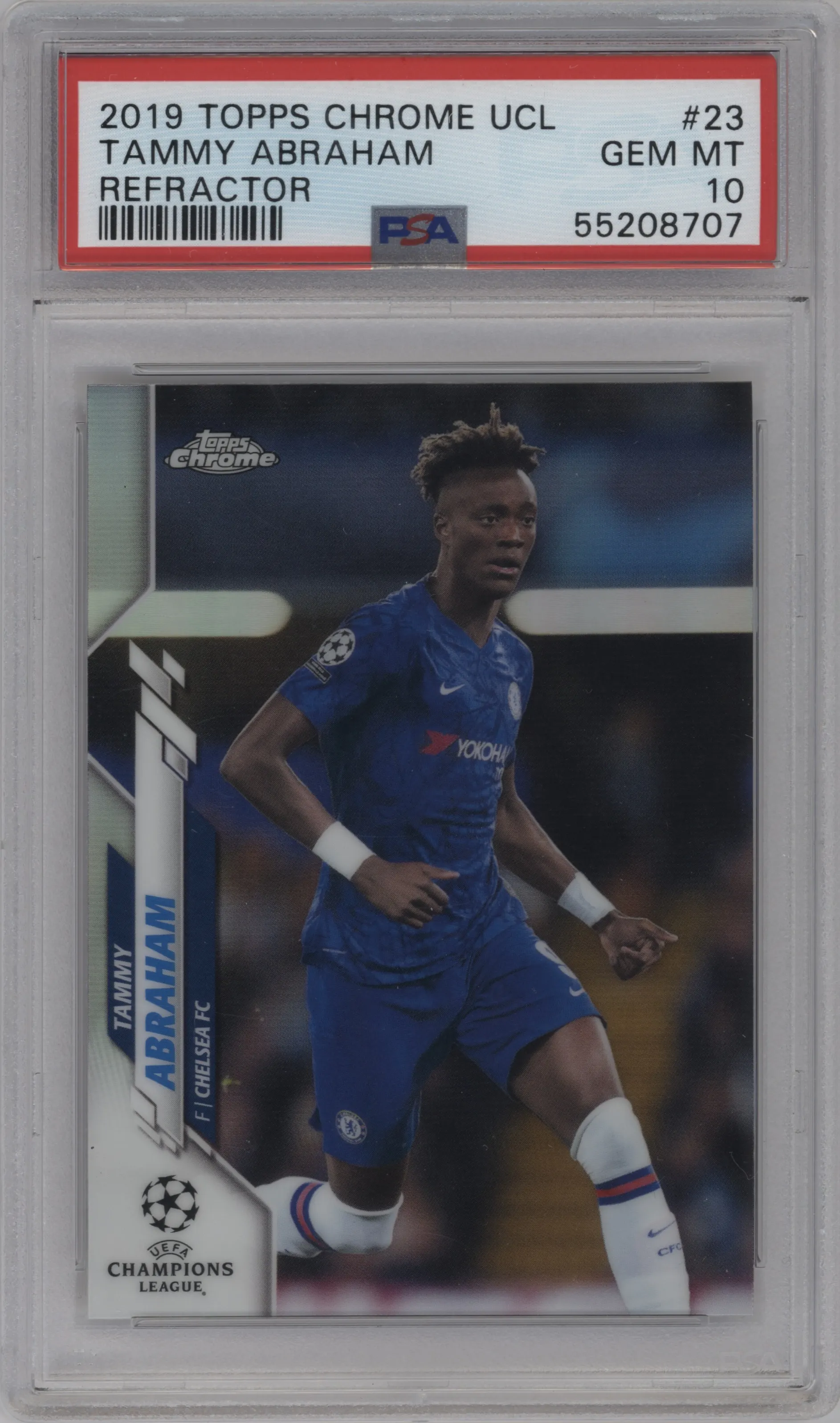 2019 Topps Chrome UEFA Champions League Tammy Abraham Refractor PSA 10