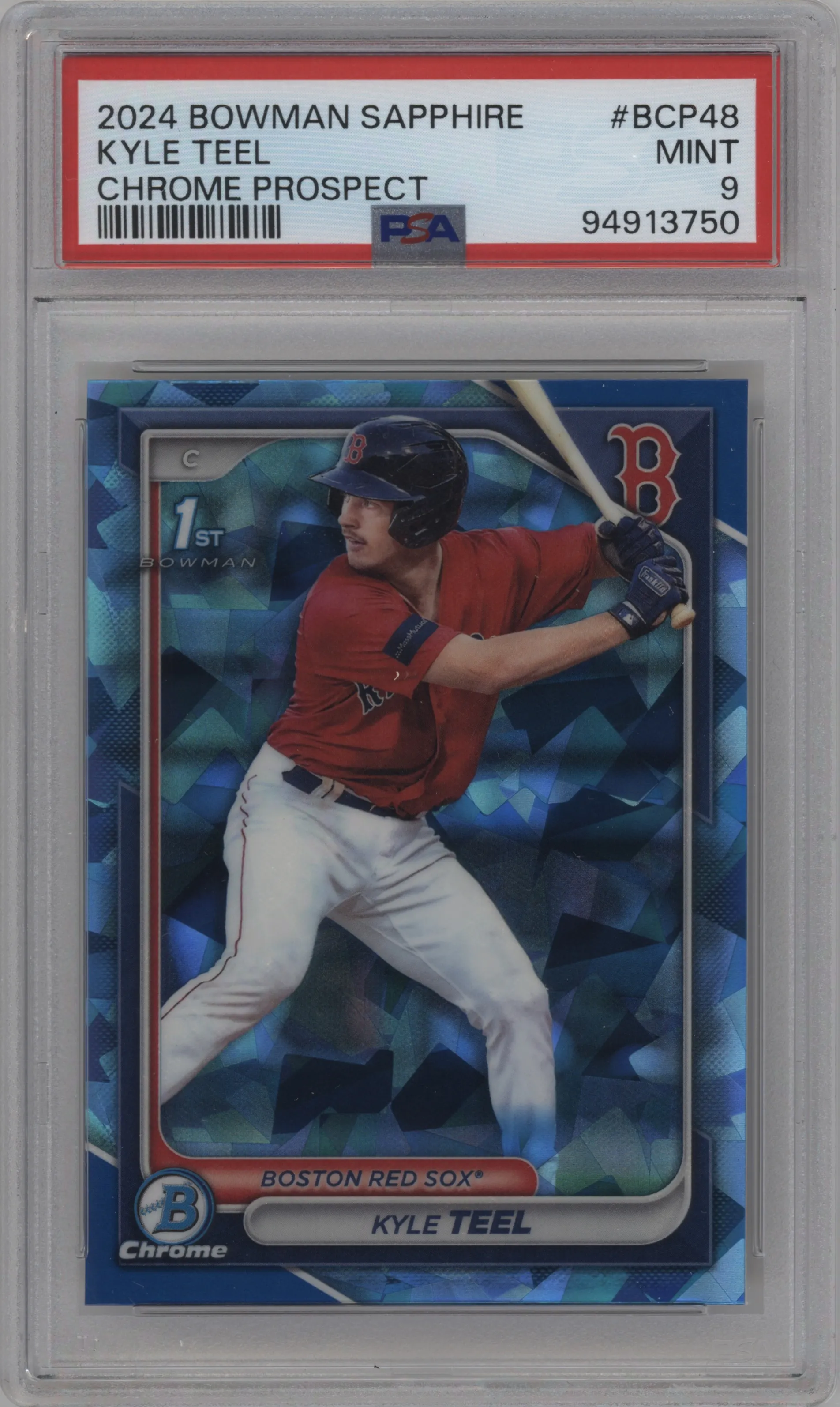 2024 Bowman Sapphire Edition Kyle Teel PSA 9