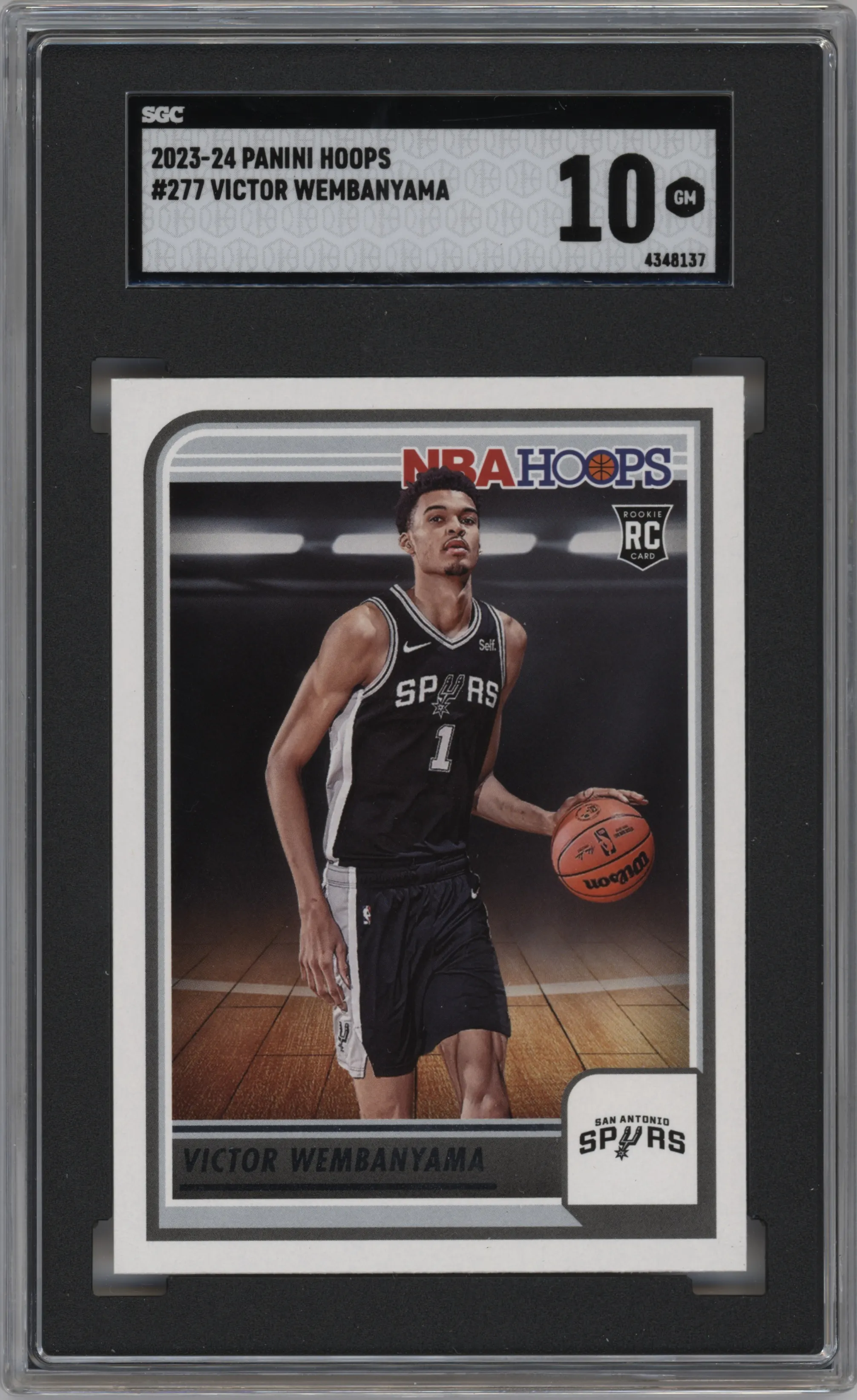 2023 Panini NBA Hoops Victor Wembanyama SGC 10