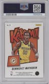 Bennedict Mathurin from the 2022-23 Panini Crown Royale set graded by PSA and given an overall grade of 10.