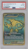 Chi-Yu ex from the 2024 Pokemon SV set graded by PSA and given an overall grade of 6.