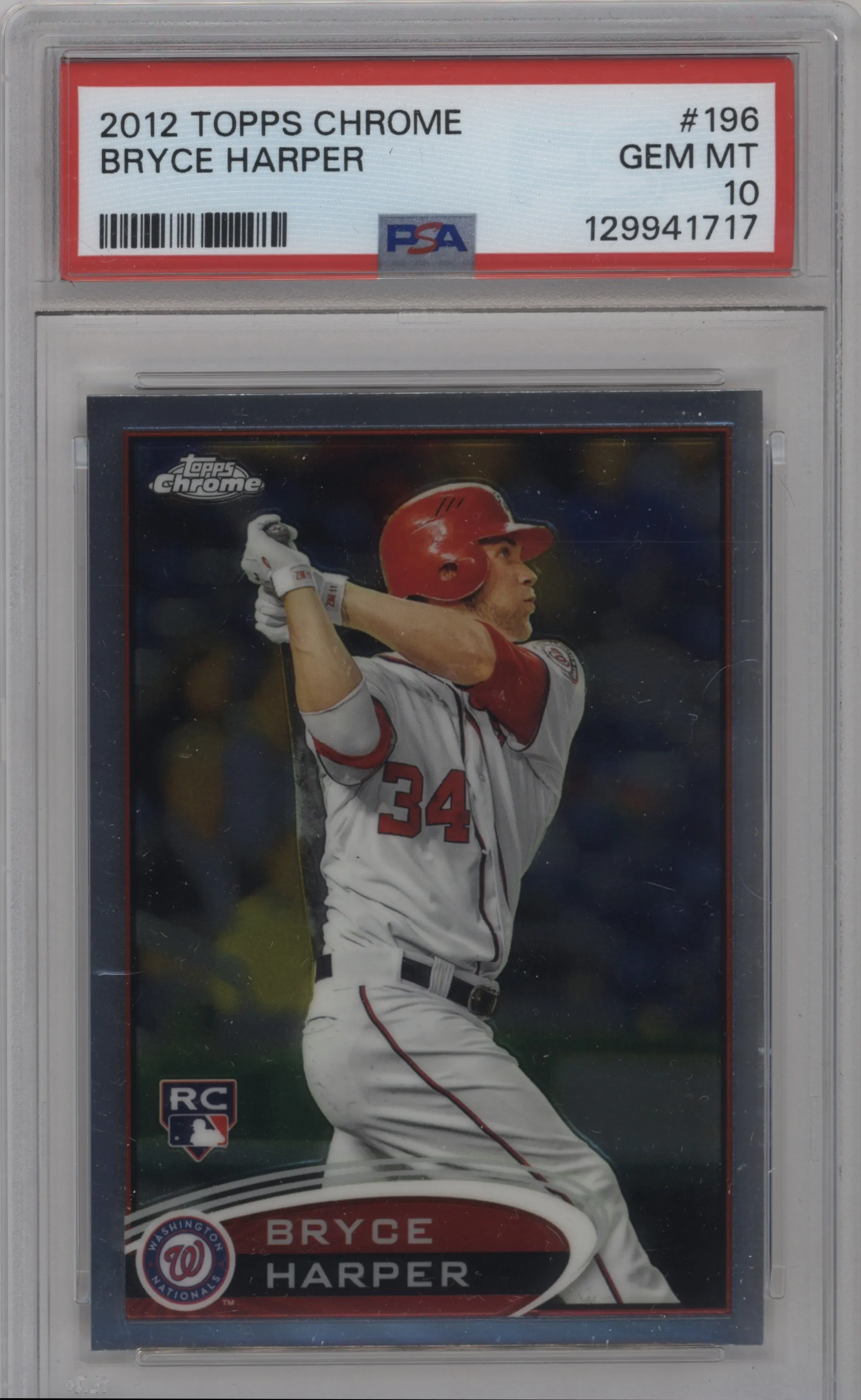 2012 Topps Chrome Bryce Harper PSA 10