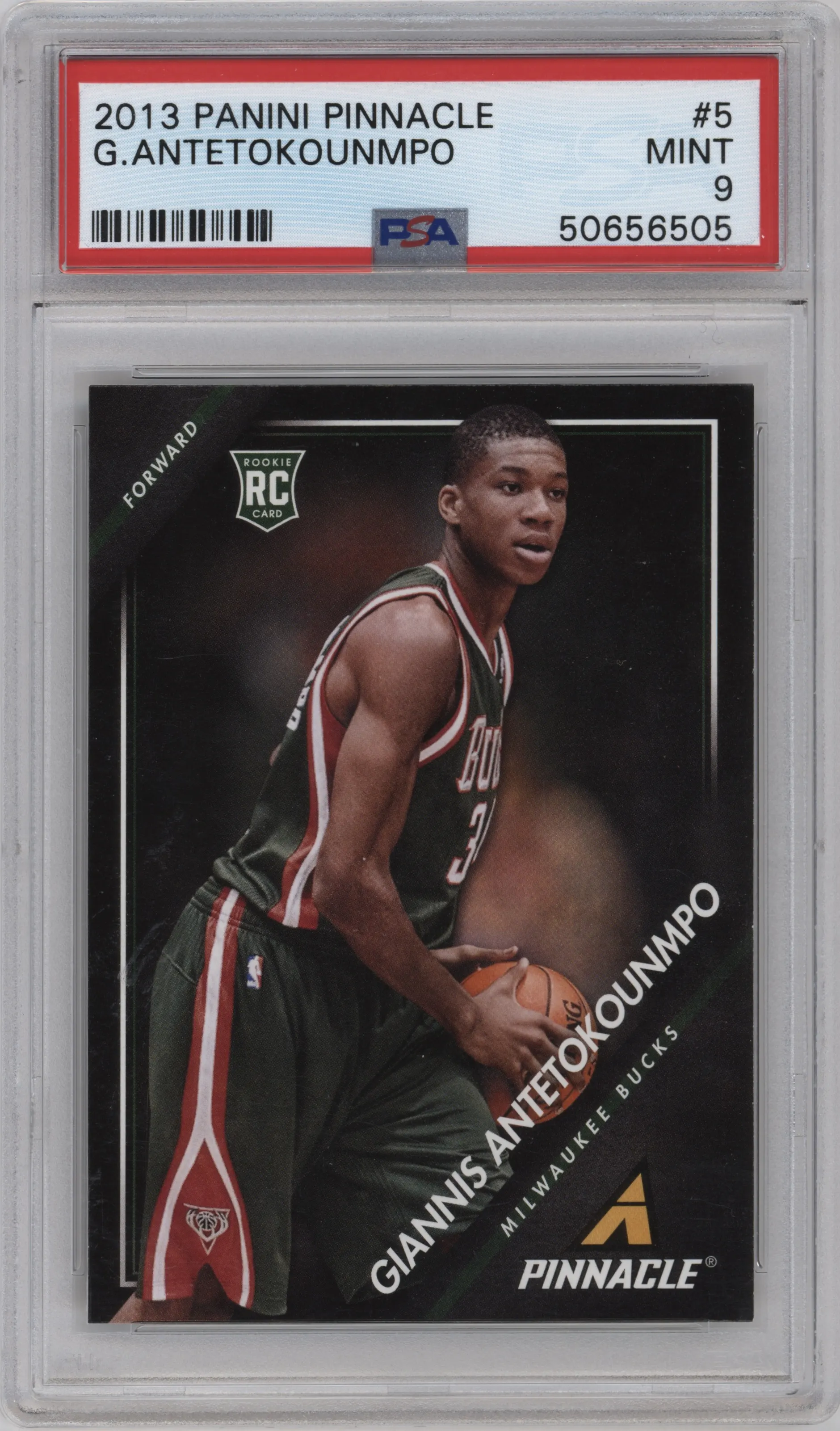 2013 Panini Pinnacle Giannis Antetokounmpo #5 PSA 9