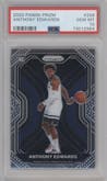 Anthony Edwards from the 2020-21 Panini Prizm set graded by PSA and given an overall grade of 10.