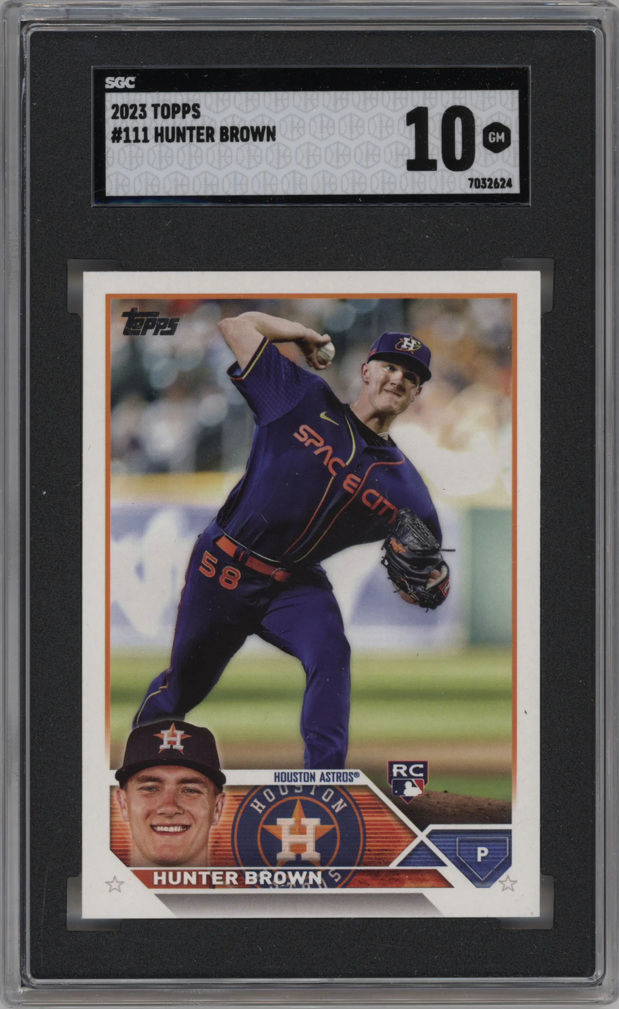 2023 Topps Hunter Brown #111 SGC 10