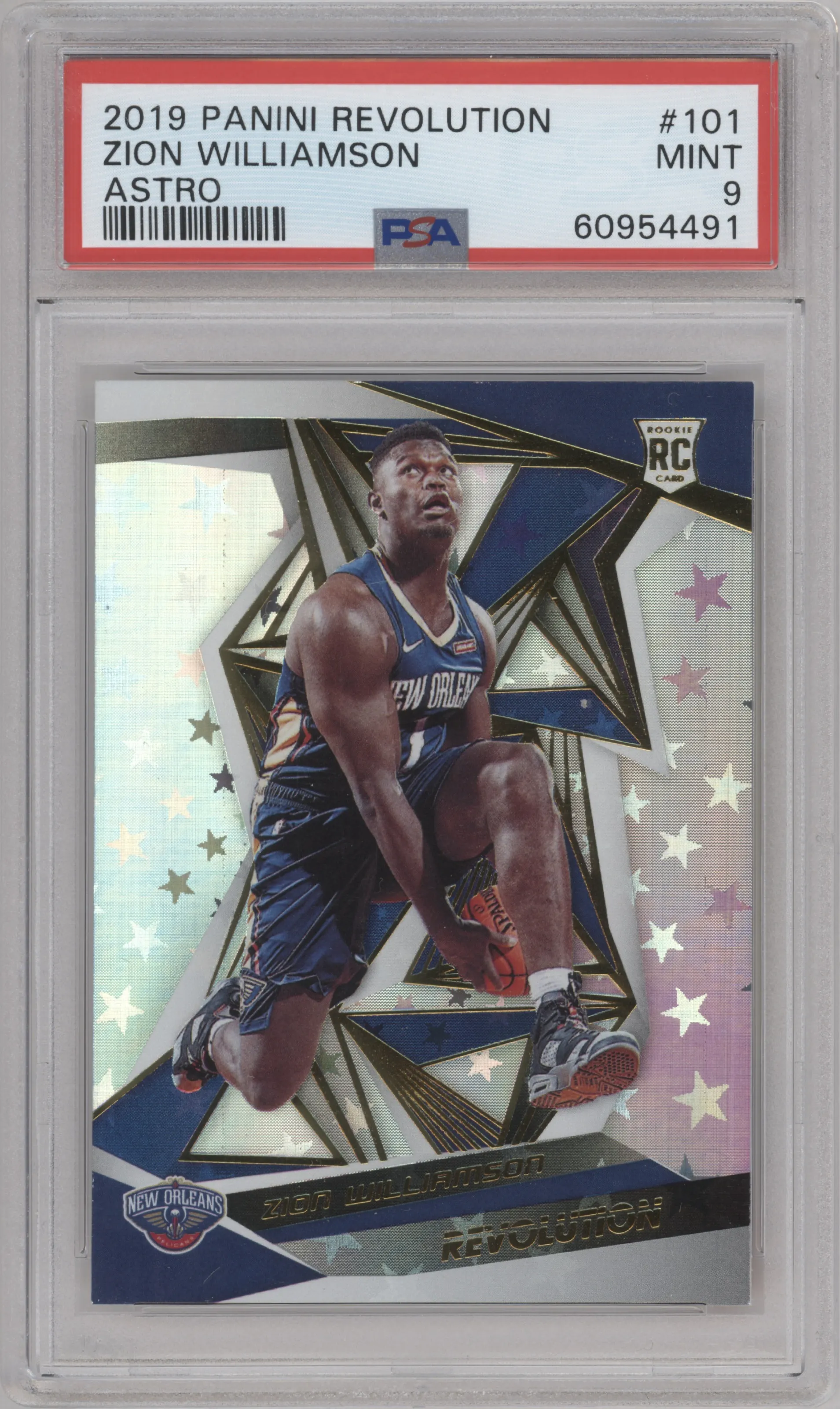 2019 Panini Revolution Zion Williamson Astro PSA 9