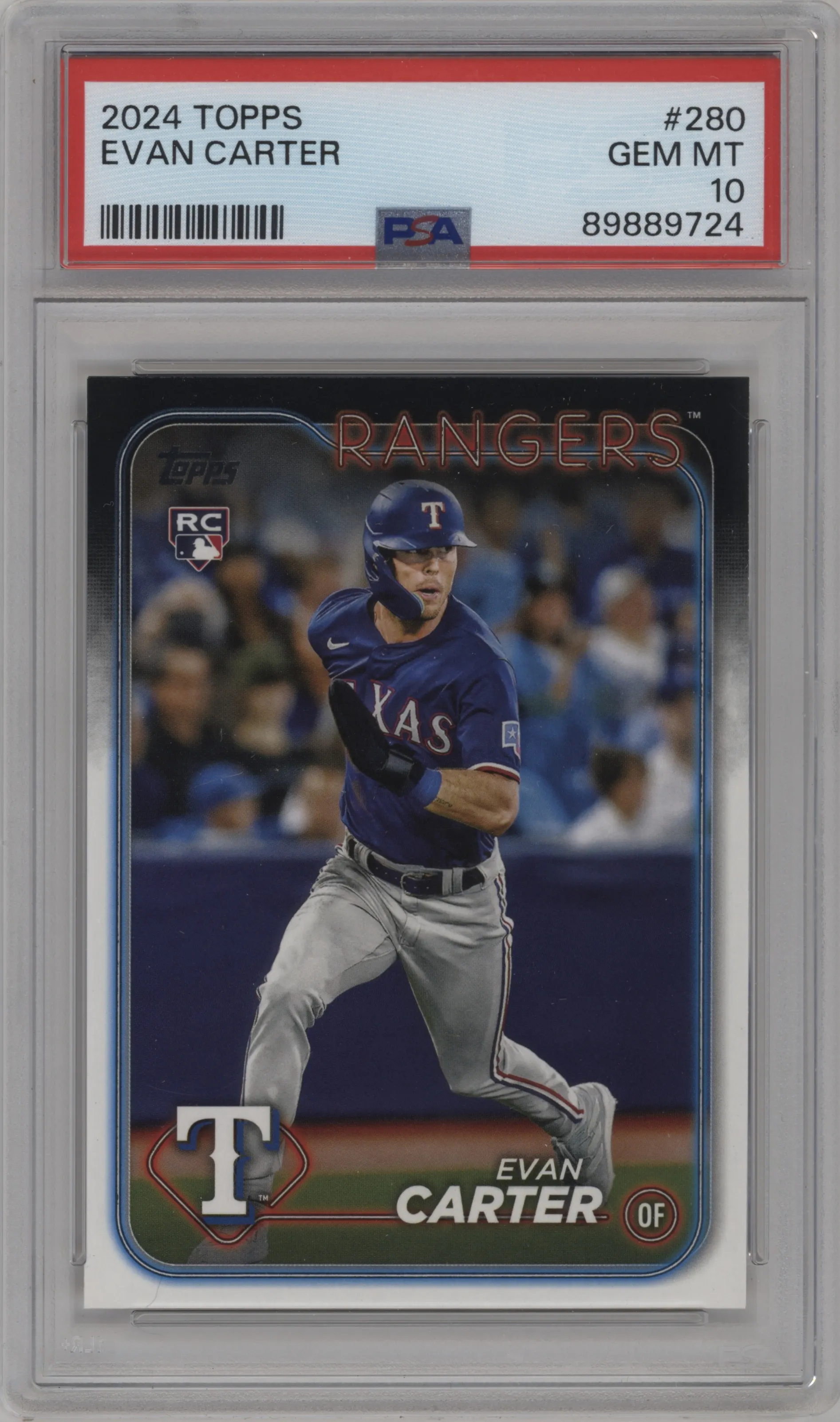 2024 Topps Evan Carter PSA 10