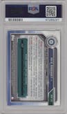 Julio Rodriguez from the 2019 Bowman  set graded by PSA and given an overall grade of 10.