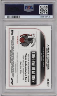 Amen Thompson from the 2022-23 Topps Chrome Overtime Elite set graded by PSA and given an overall grade of 10.
