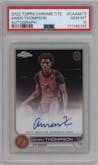 Amen Thompson from the 2022-23 Topps Chrome Overtime Elite set graded by PSA and given an overall grade of 10.