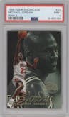 Michael Jordan from the 1996-97 Flair Showcase  set graded by PSA and given an overall grade of 9.