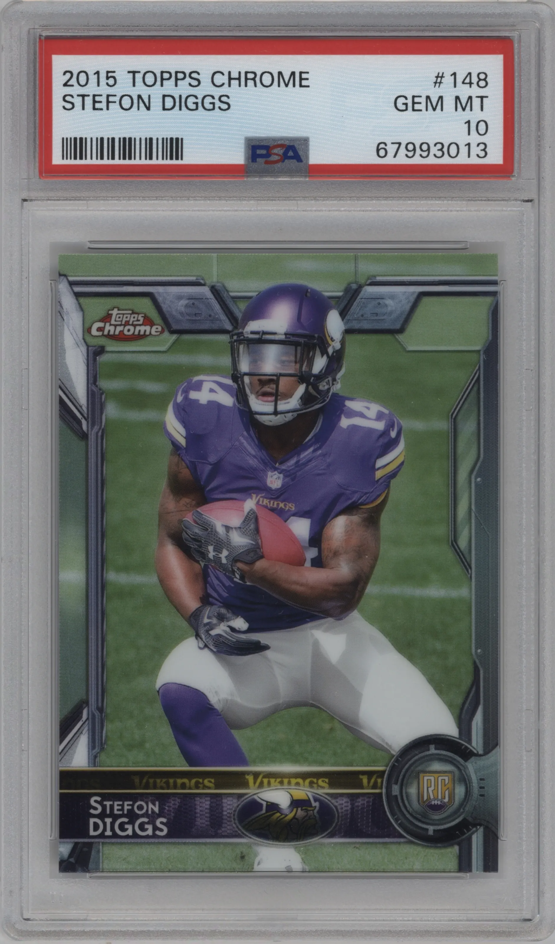 2015 Topps Chrome Stefon Diggs #148 PSA 10
