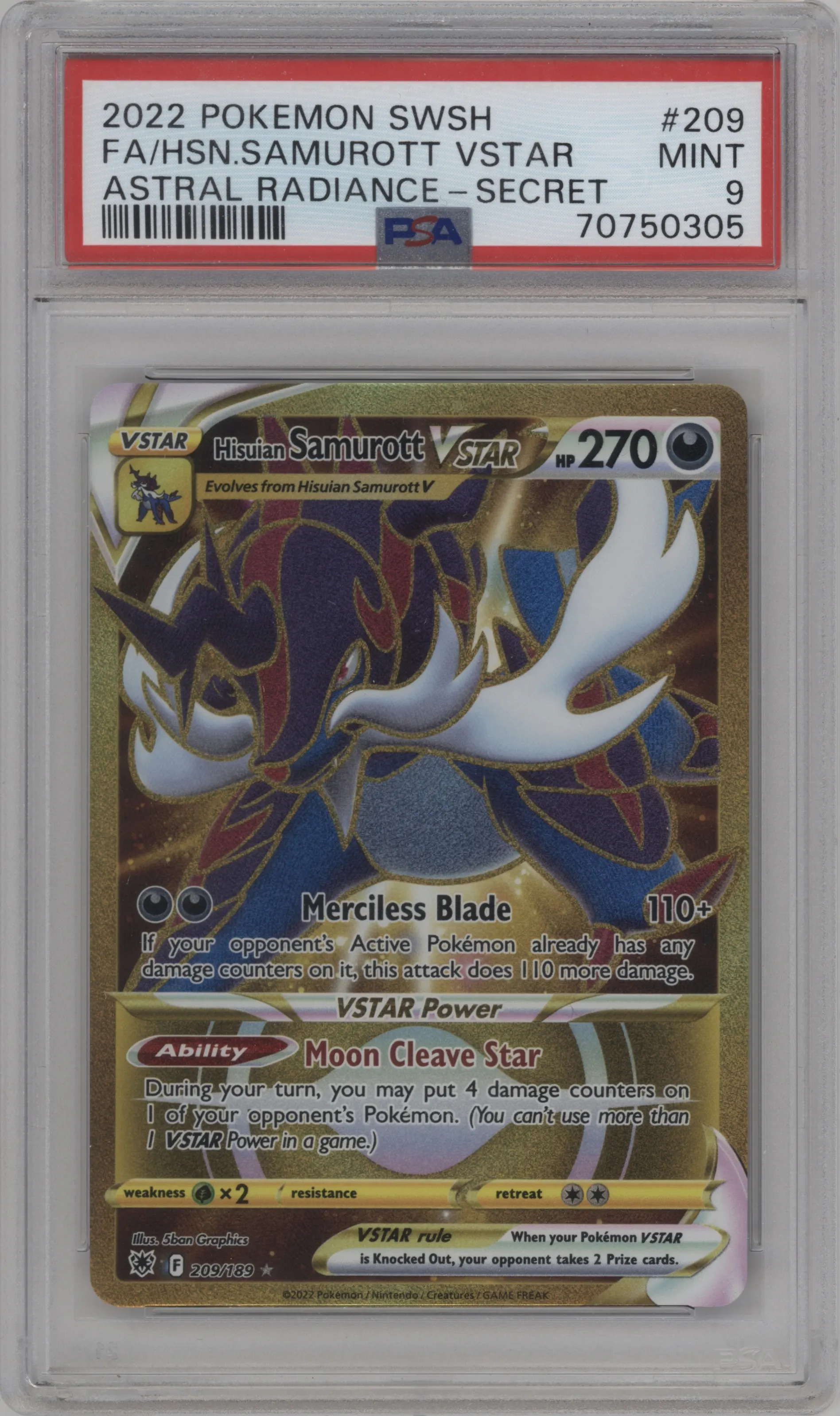 Hisuian Samurott VSTAR