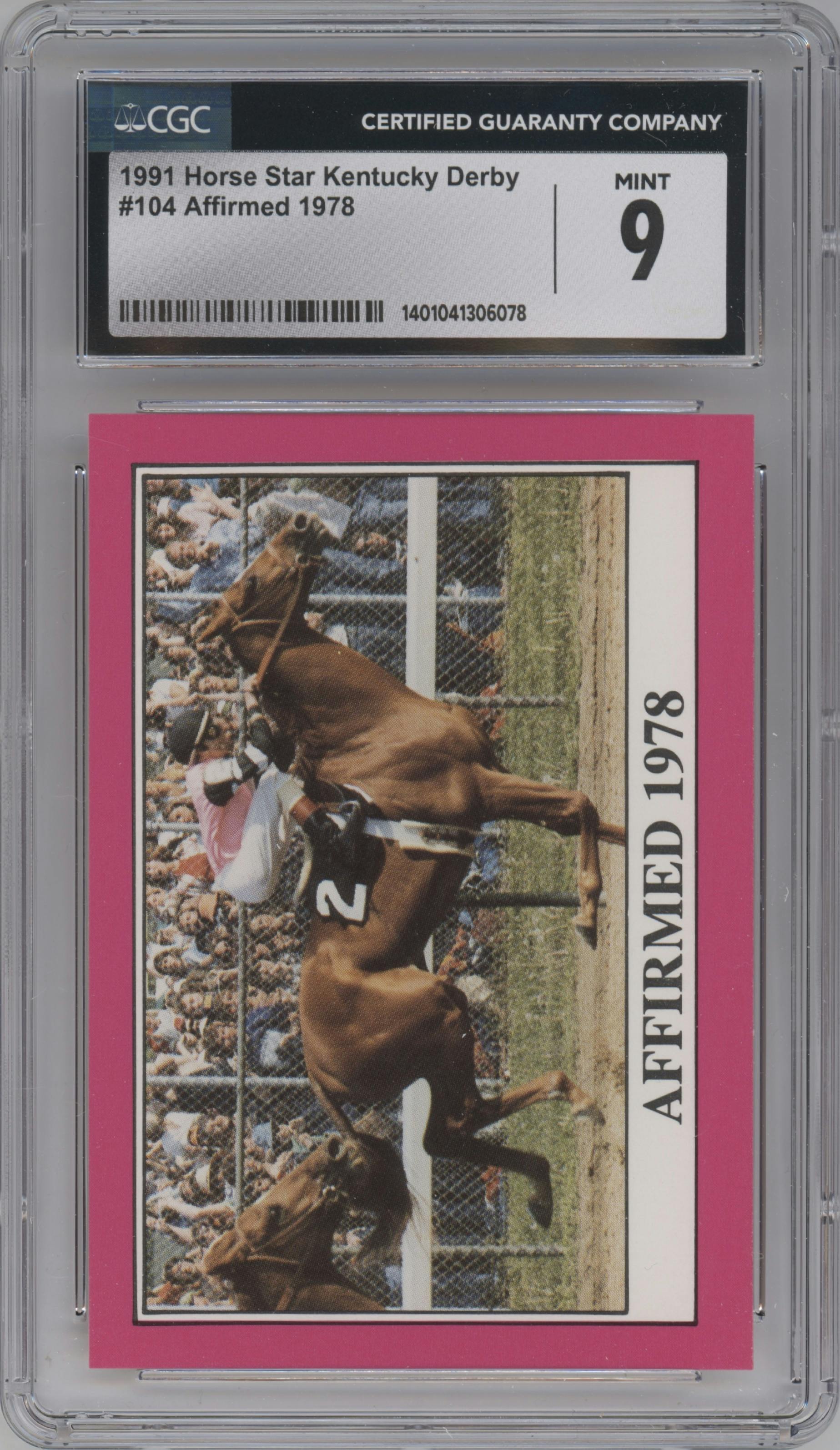 Affirmed from the 1991 Horse Star Kentucky Derby set graded by CSG and given an overall grade of 9.