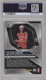 Aaliyah Edwards from the 2024 Panini Prizm WNBA set featuring a Silver Prizm parallel graded by PSA and given an overall grade of 9.