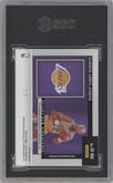 Kareem Abdul-Jabbar from the 2023-24 Panini Select  set featuring a Green Prizm parallel graded by PSA and given an overall grade of 8.5.