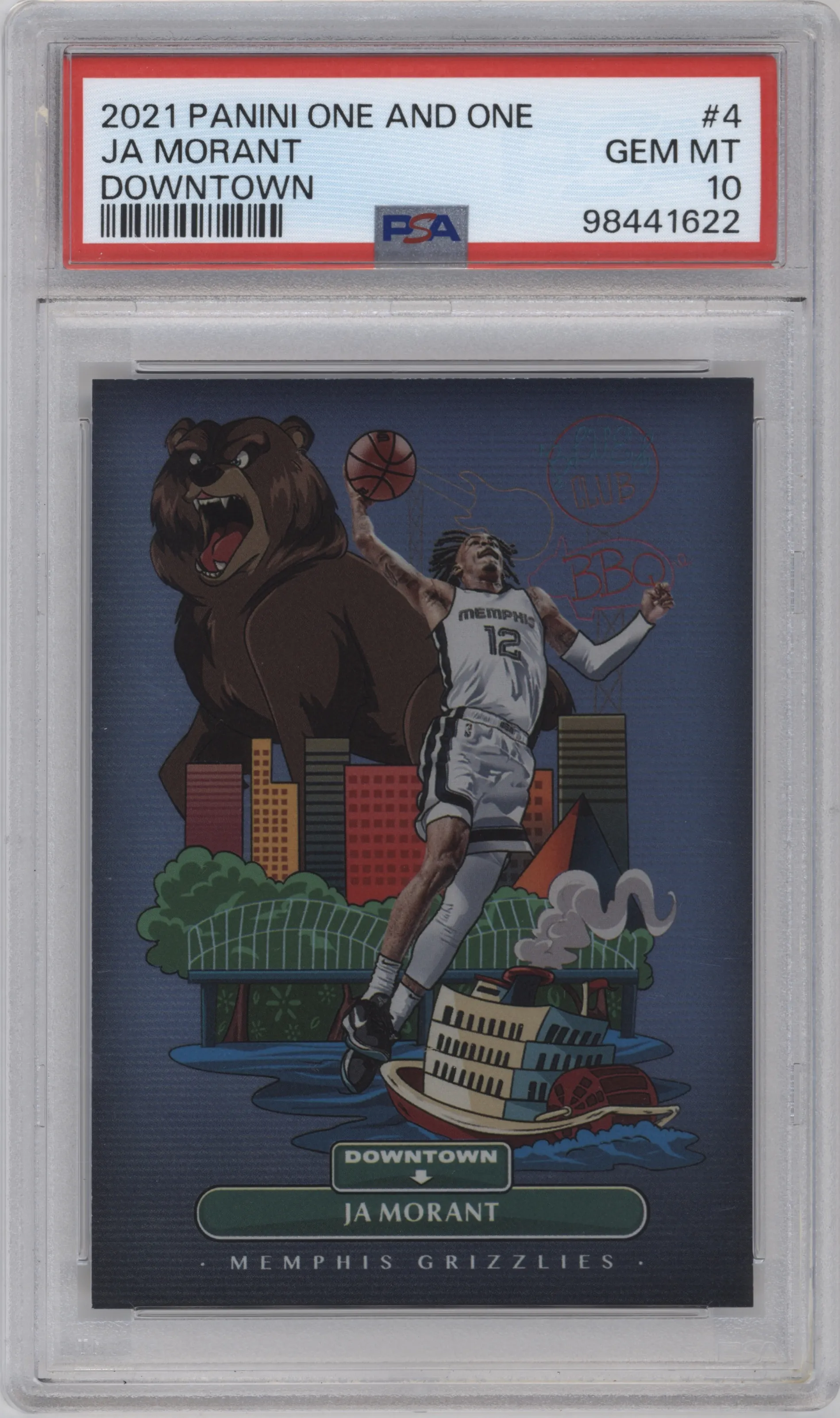 2021 Panini One and One Downtown Ja Morant #4 PSA 10