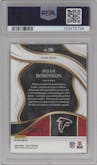 Bijan Robinson from the 2023 Panini Select set featuring a Tri-Color parallel graded by PSA and given an overall grade of 10.