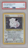 Clefairy from the 1999 Pokemon set graded by PSA and given an overall grade of 7.