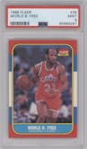 World B. Free from the 1986-87 Fleer set graded by PSA and given an overall grade of 9.