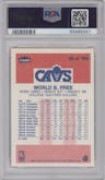 World B. Free from the 1986-87 Fleer set graded by PSA and given an overall grade of 9.